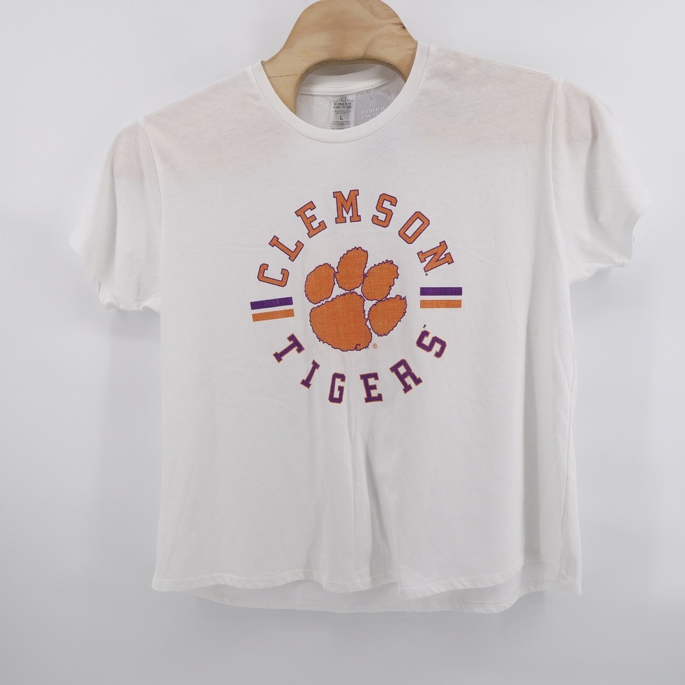 Gameday Couture Clemson Tigers Graphic Tee White Short Sleeve Mens L